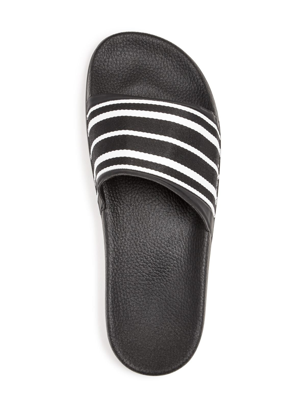 DAN WARD Mens Black Striped Comfort Round Toe Platform Slip On Slide Sandals Shoes 42