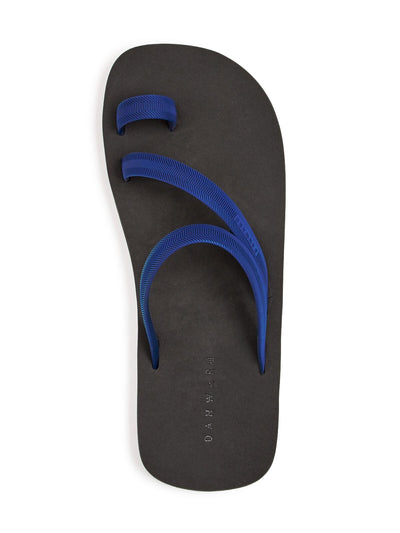DAN WARD Mens Navy Comfort Strappy Round Toe Slip On Slide Sandals Shoes 43
