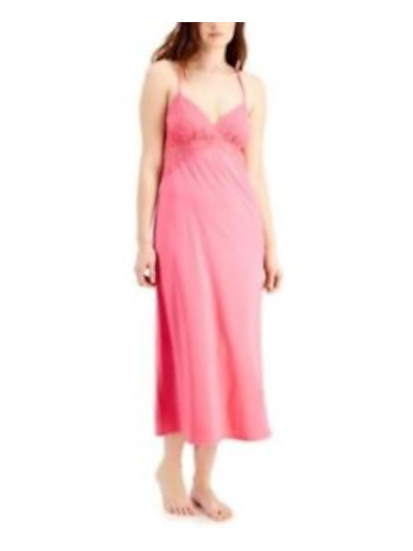 INC Intimates Pink Long Chemise Nightgown S