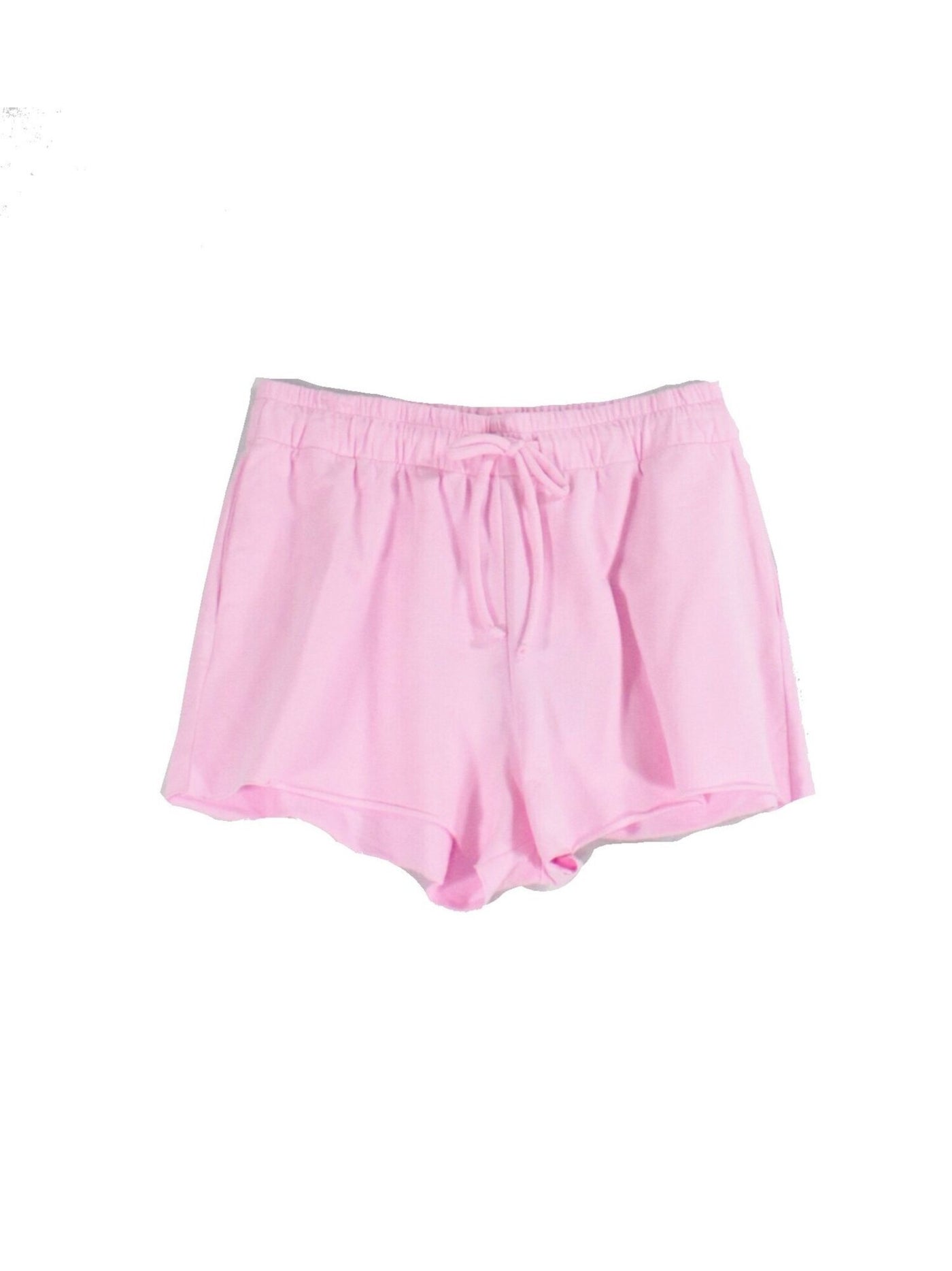 BAM BY BETSY & ADAM Womens Pink Stretch Tie Short Length Raw Hem, Pull-on Shorts L