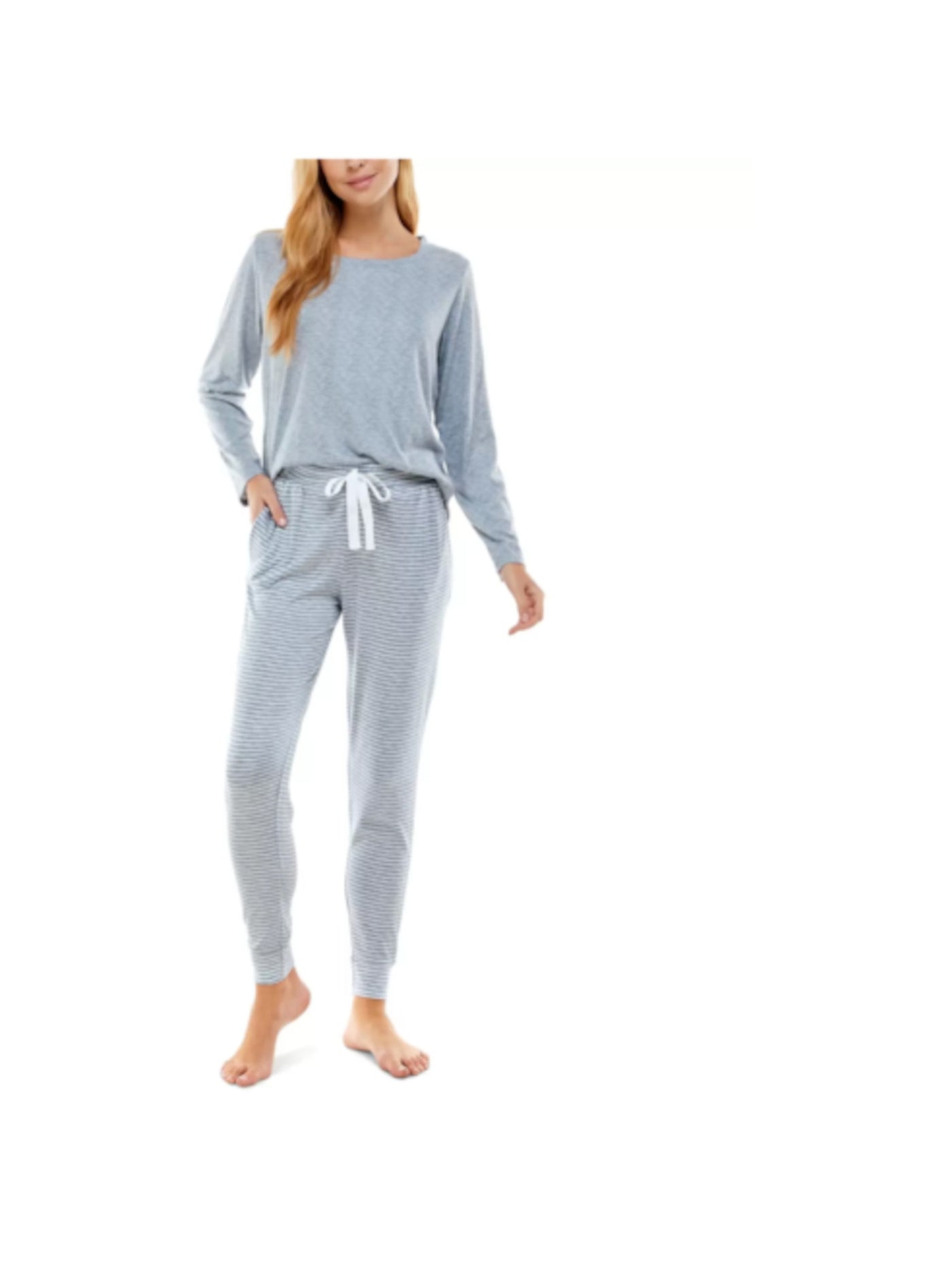 ROUDELAIN Intimates Light Blue Curved Hem Sleep Shirt Pajama Top M