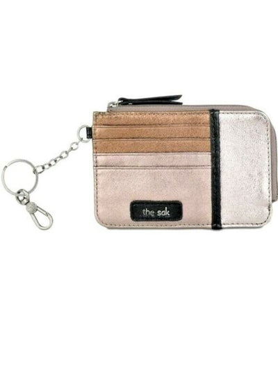 THE SAK Women's Brown Metallic Colorblock Strapless Card Holder