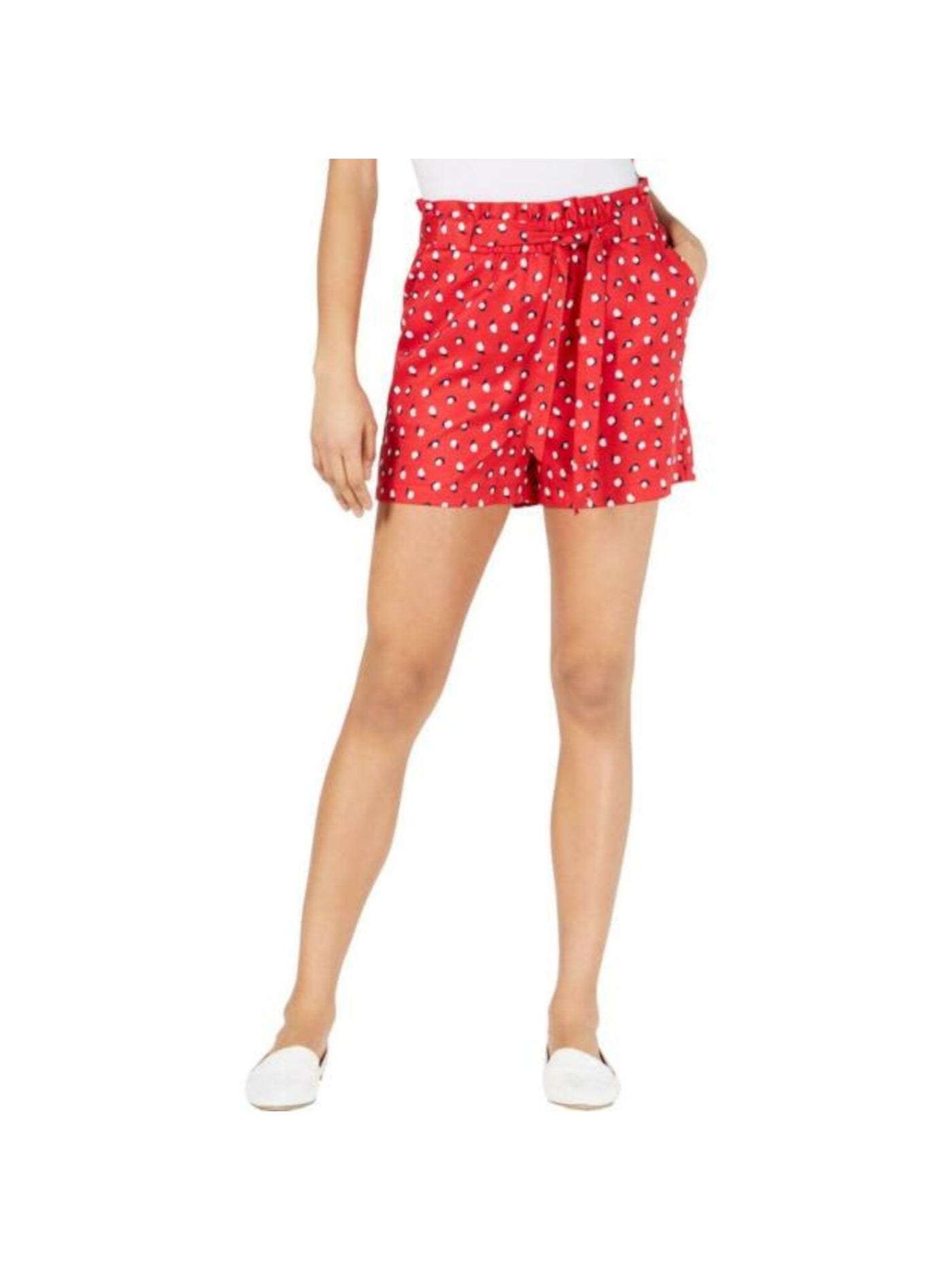 MAISON JULES Womens Red Floral Shorts M