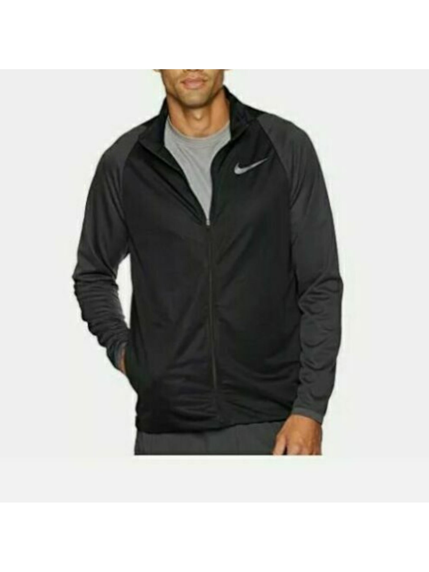 NIKE Mens Black Stretch Track Jacket M