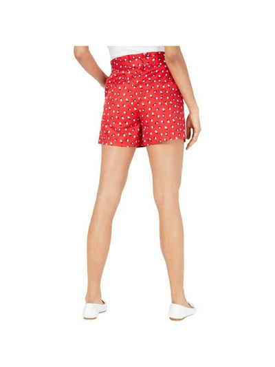 MAISON JULES Womens Red Floral Shorts M