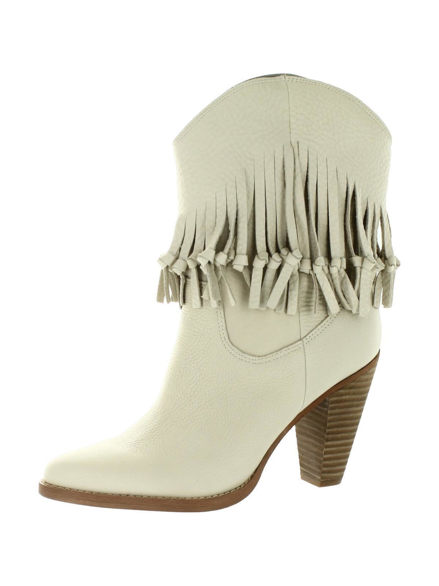 ZODIAC Womens Ivory Fringed Cushioned Arch Support Donna Leather Casual 7 M