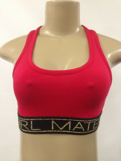 MATERIAL GIRL Intimates Red Cotton Racerback Everyday Sports Bra Size: S