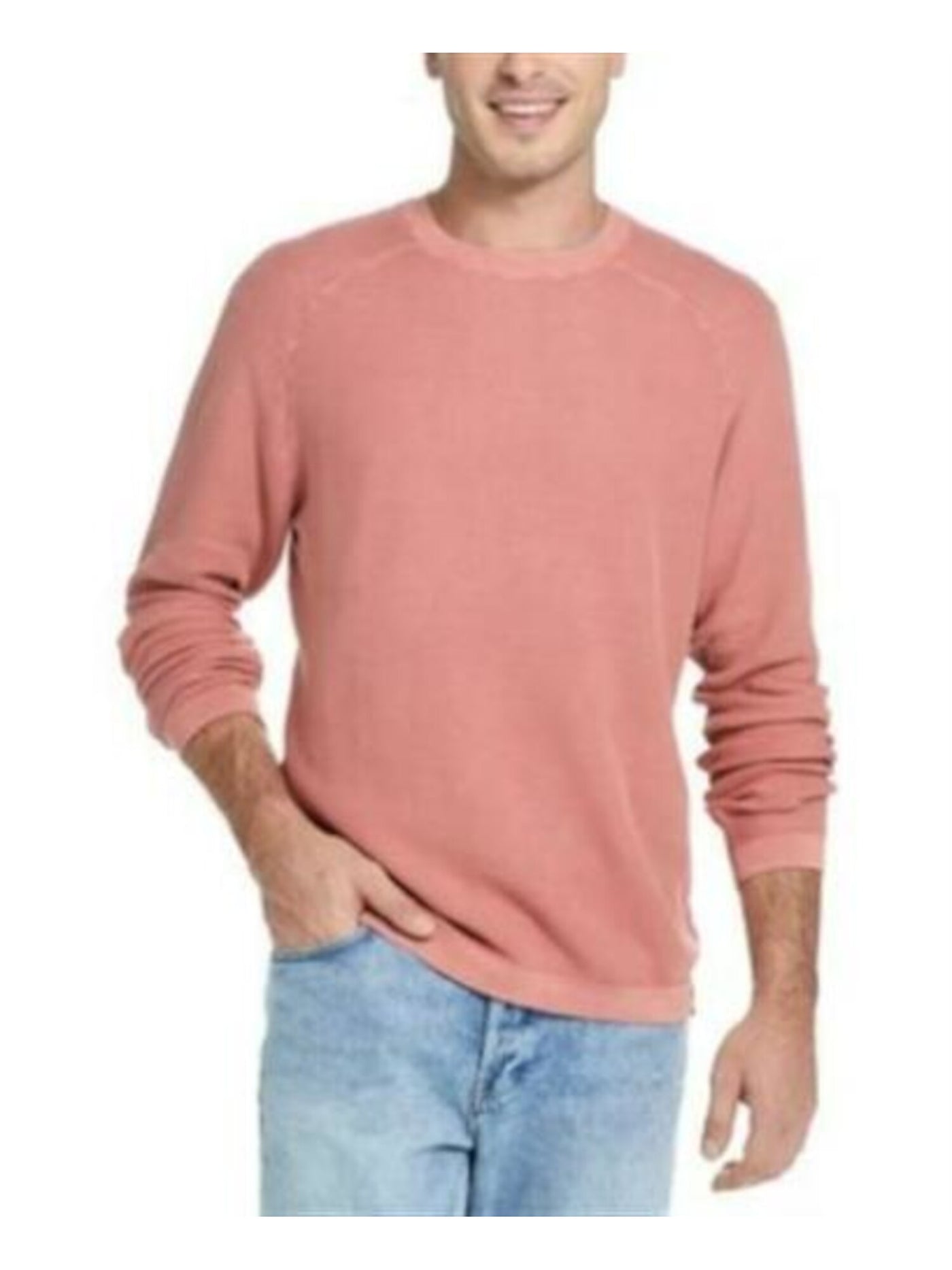 WEATHERPROOF VINTAGE Mens Coral Crew Neck Classic Fit Cotton Pullover Sweater XXXL