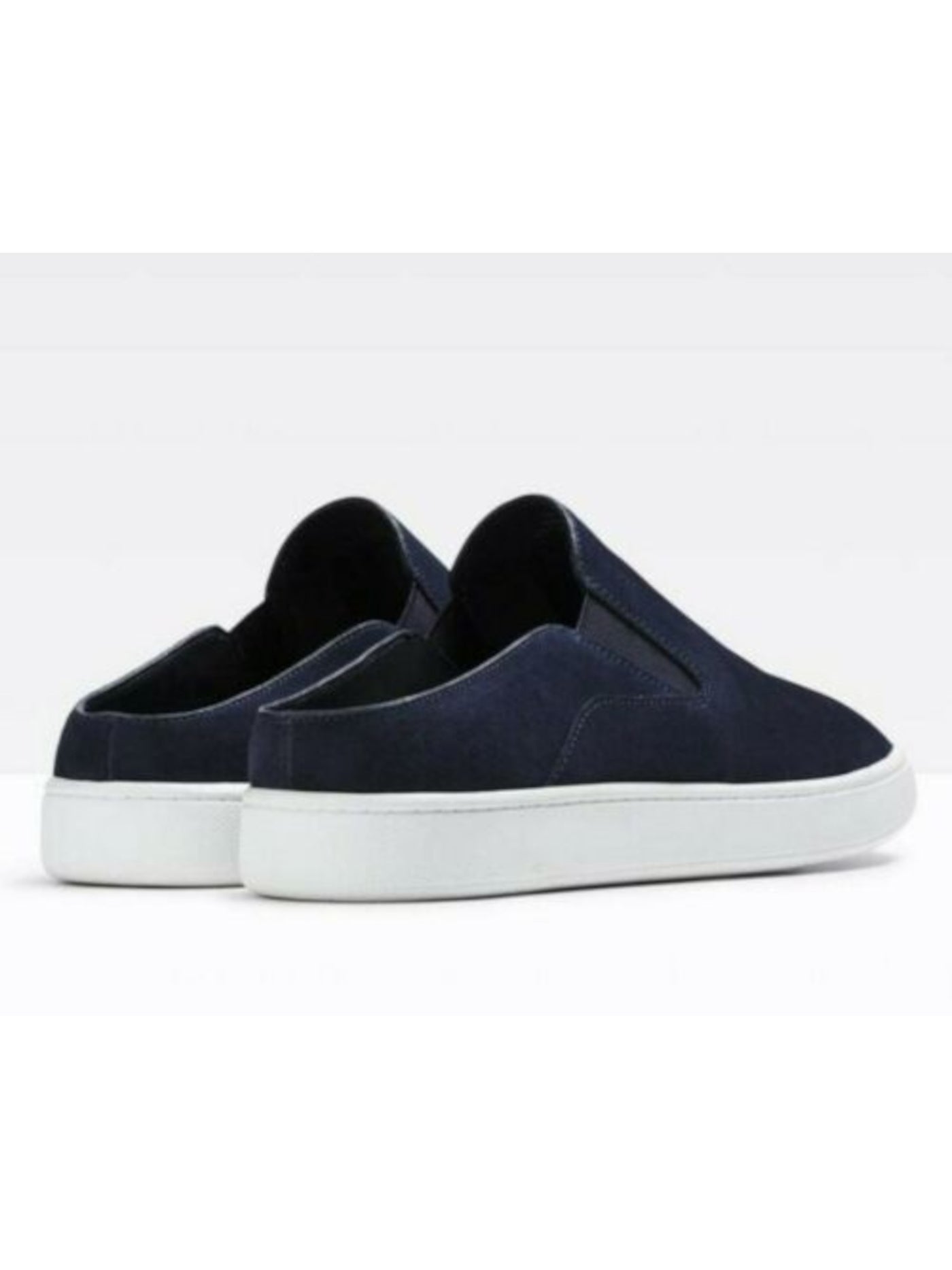 VINCE. Womens Navy Twin Side Gore Comfort Verell Round Toe Platform Slip On Leather Athletic Sneakers Shoes 5.5 M