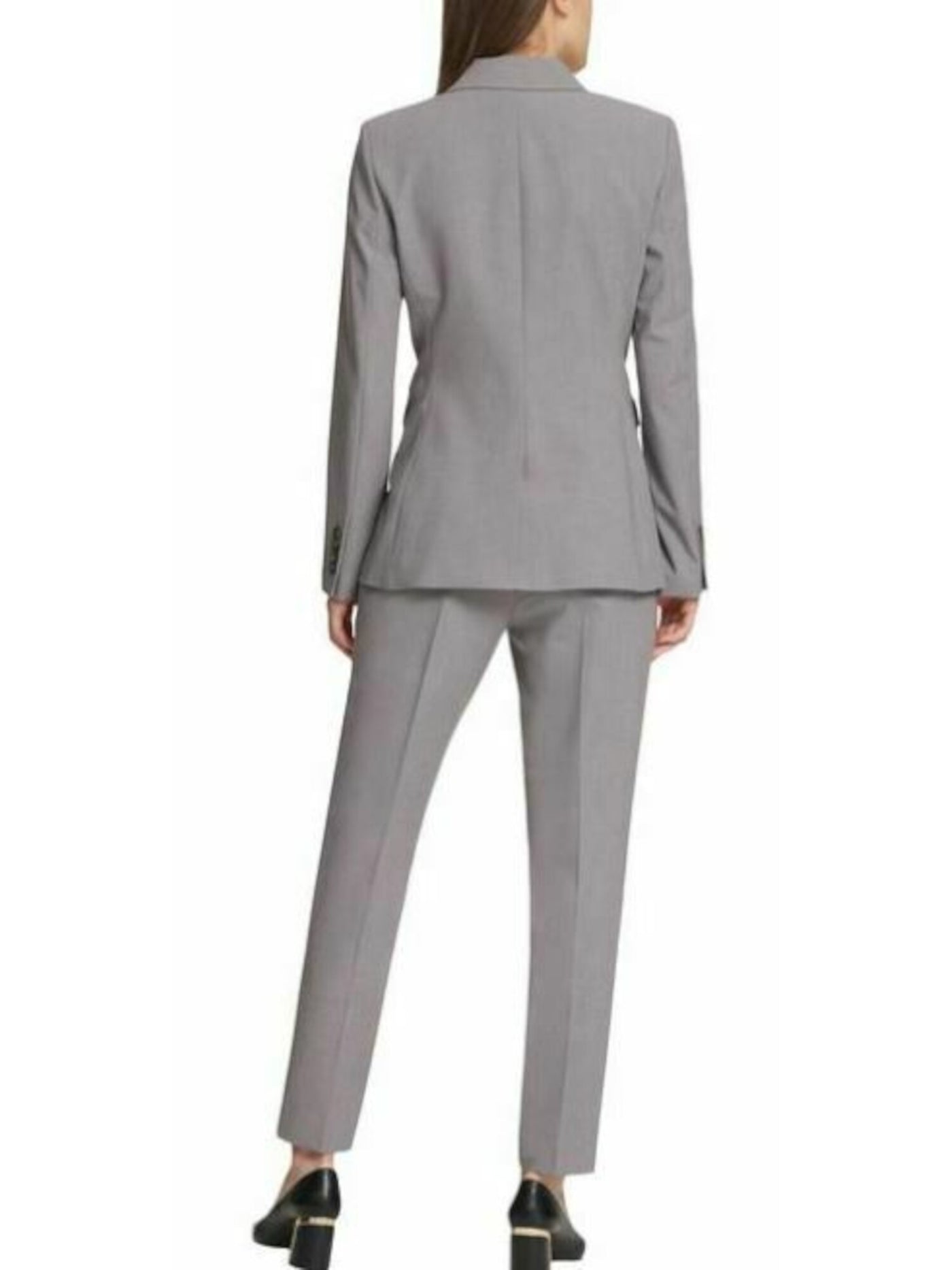 DKNY Womens Gray Wear To Work Blazer Jacket 16