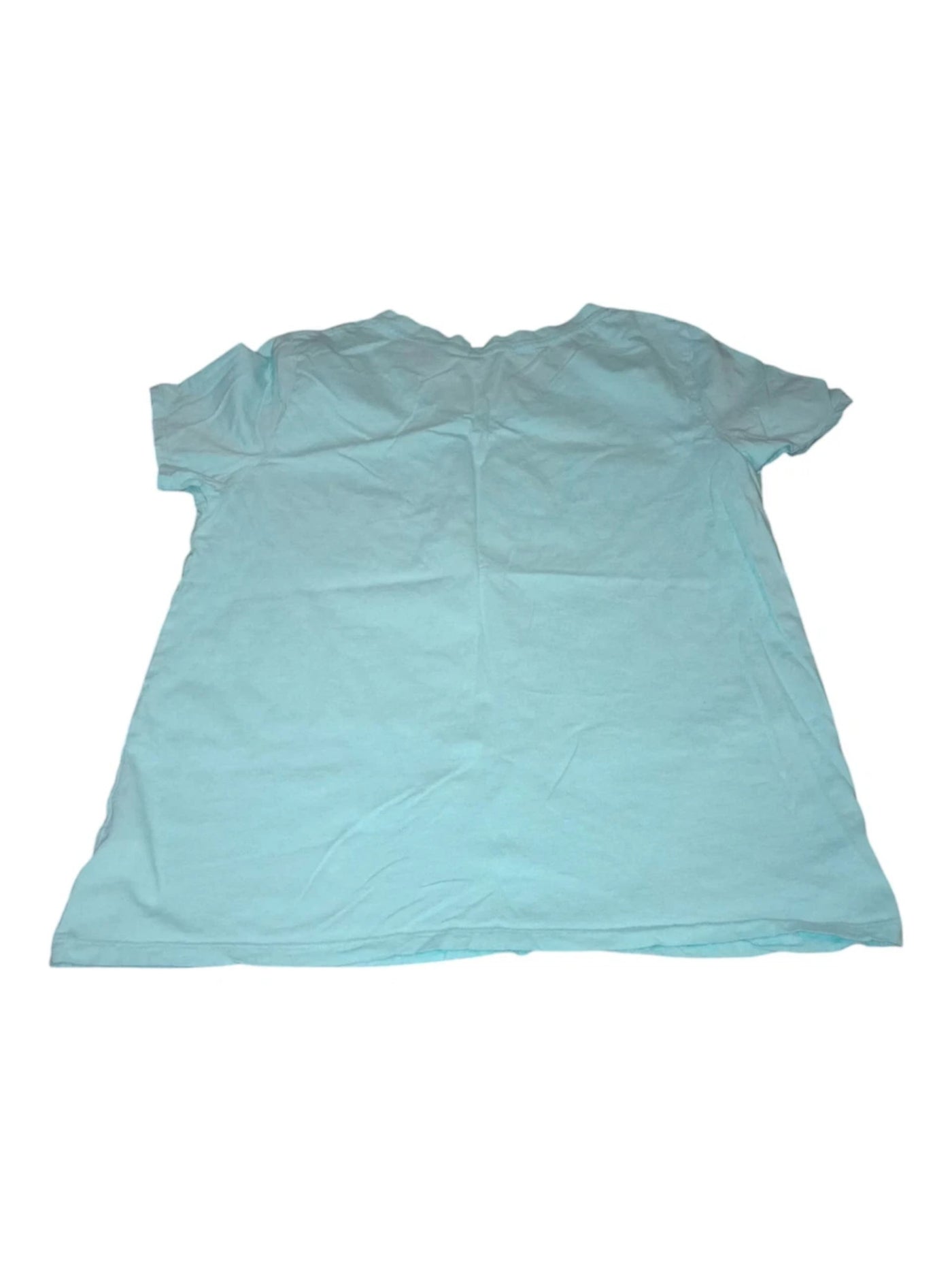 FRESH PRODUCE Womens Aqua Printed Short Sleeve Scoop Neck T-Shirt XS