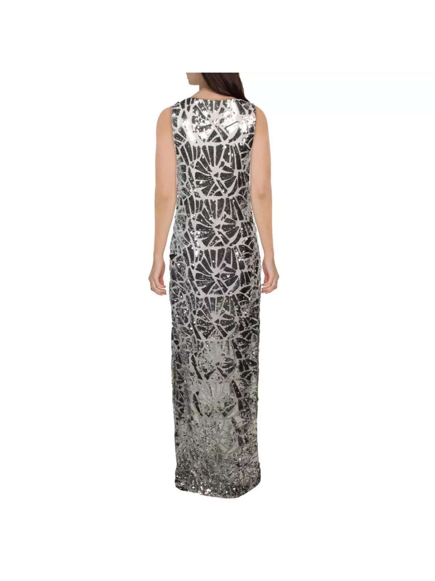 donna karan silver dress Donna Karan New York Women's Metallic Linen Shirtdress, 8