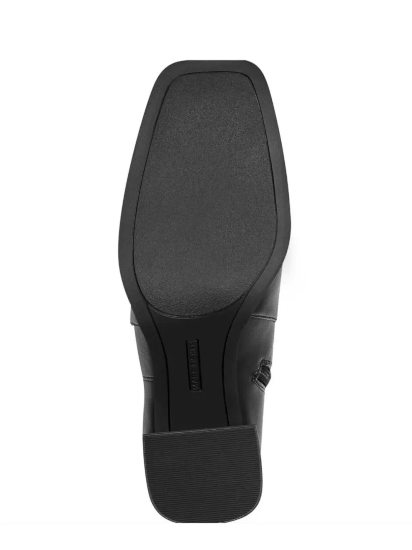 MARC FISHER Womens Black Goring Padded Denki2 Square Toe Stacked Heel Zip-Up Heeled Boots M