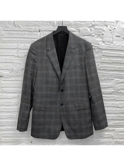 THEORY Mens Chambers Gray Single Breasted, Stretch Blazer Jacket 36R