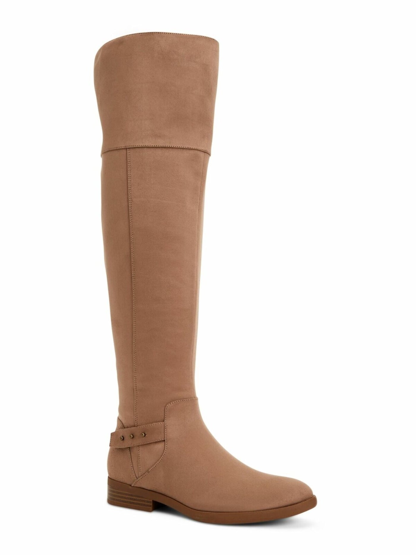 STYLE & COMPANY Womens Beige Round Toe Stacked Heel Zip-Up Dress Boots 12