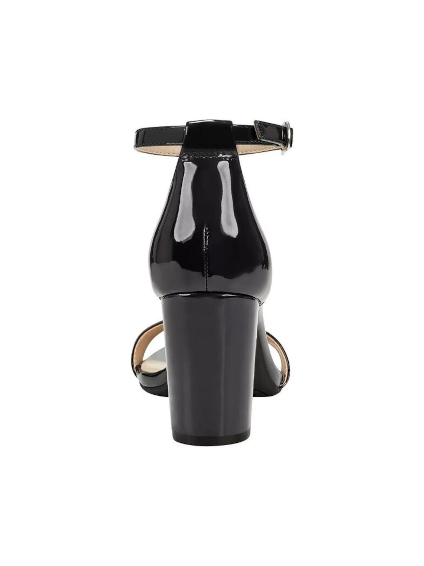 BANDOLINO Womens Black Padded Adjustable Armory Round Toe Block Heel Buckle Dress Heeled Sandal 8 M