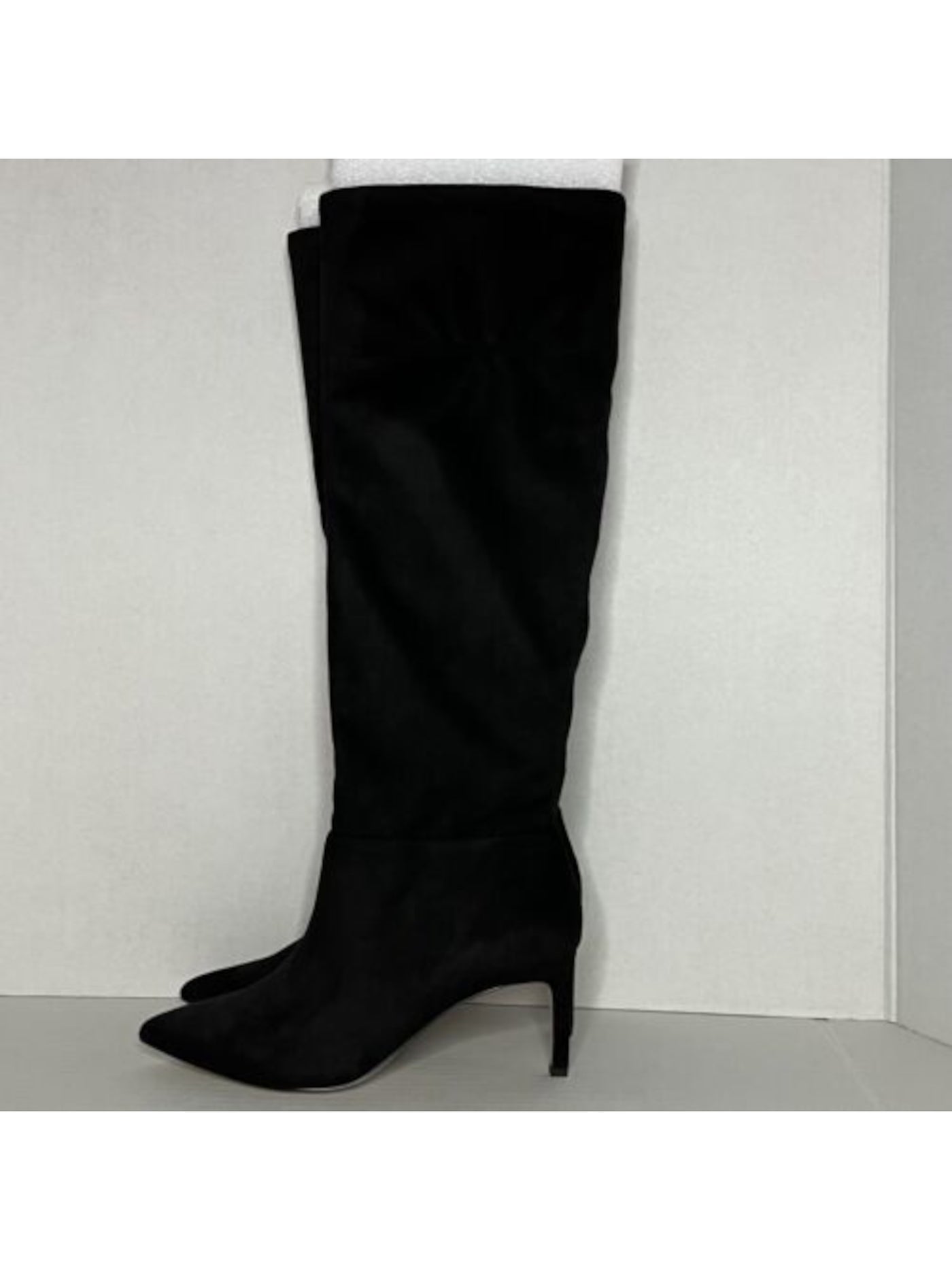 BCBGENERATION Womens Black Gored Padded Marlo-w Pointed Toe Stiletto Suede Heeled Boots 5.5 M