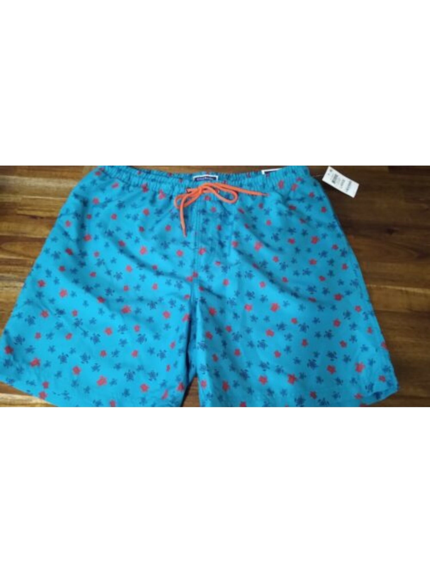 CLUBROOM Mens Teal Drawstring Flat Frong Classic Fit Quick-Dry Swim Trunks XXL