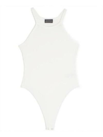 DANIELLE BERNSTEIN Womens White Snap Bottom Bodysuit XS