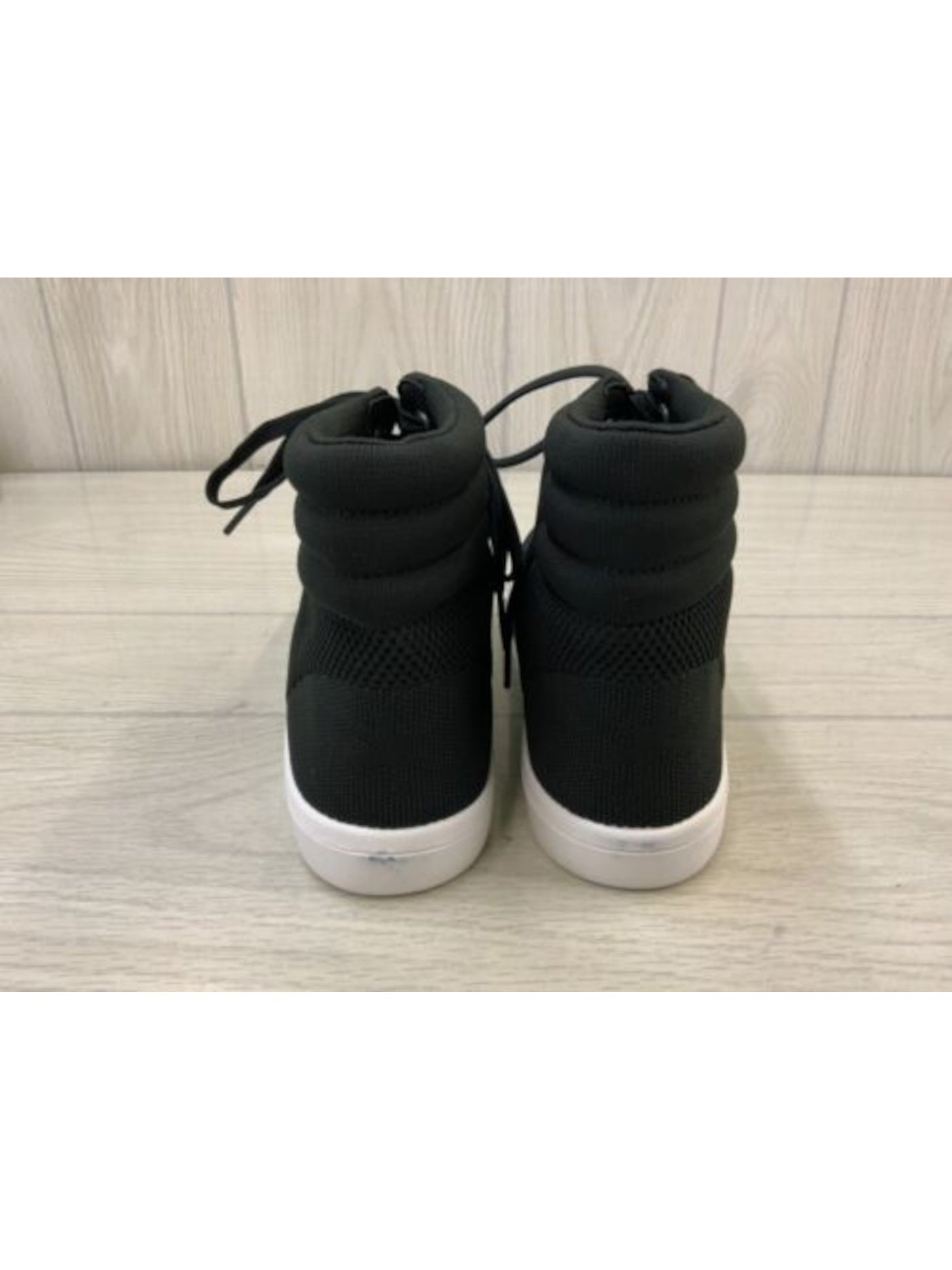SPLENDID Womens Black Knit Comfort Leona Round Toe Platform Lace-Up Athletic Sneakers Shoes 8 M
