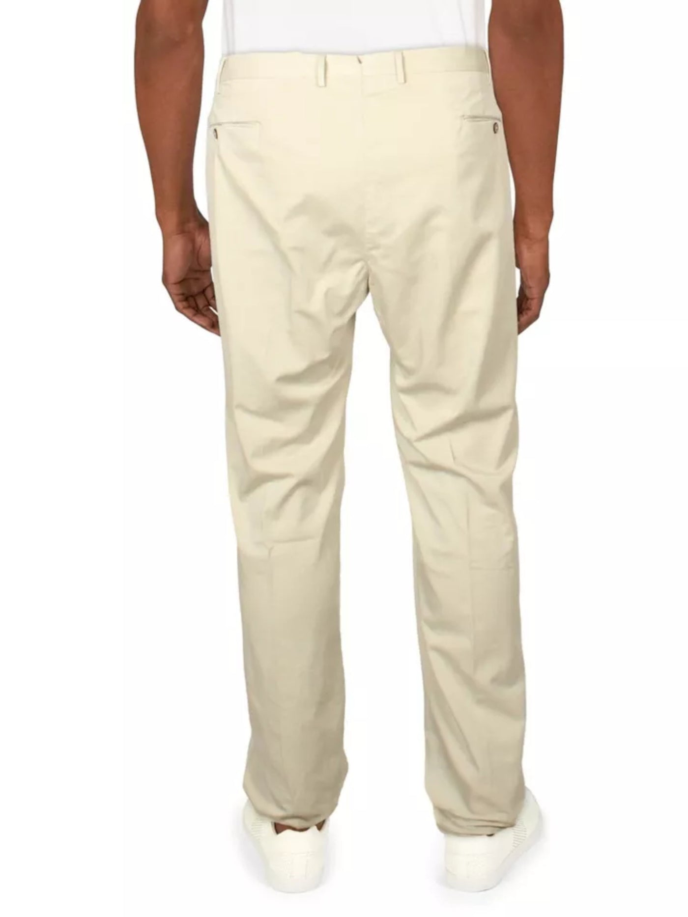 TORIN OPIFICIO Mens Beige Flat Front, Straight Leg Classic Fit Chino Pants 56W\37L