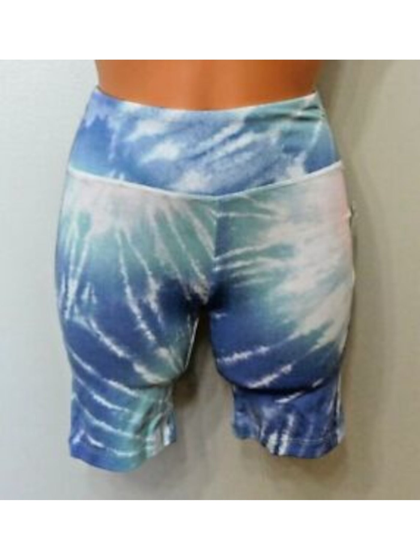 HIPPIE ROSE Womens Blue Tie Dye High Waist Shorts XS