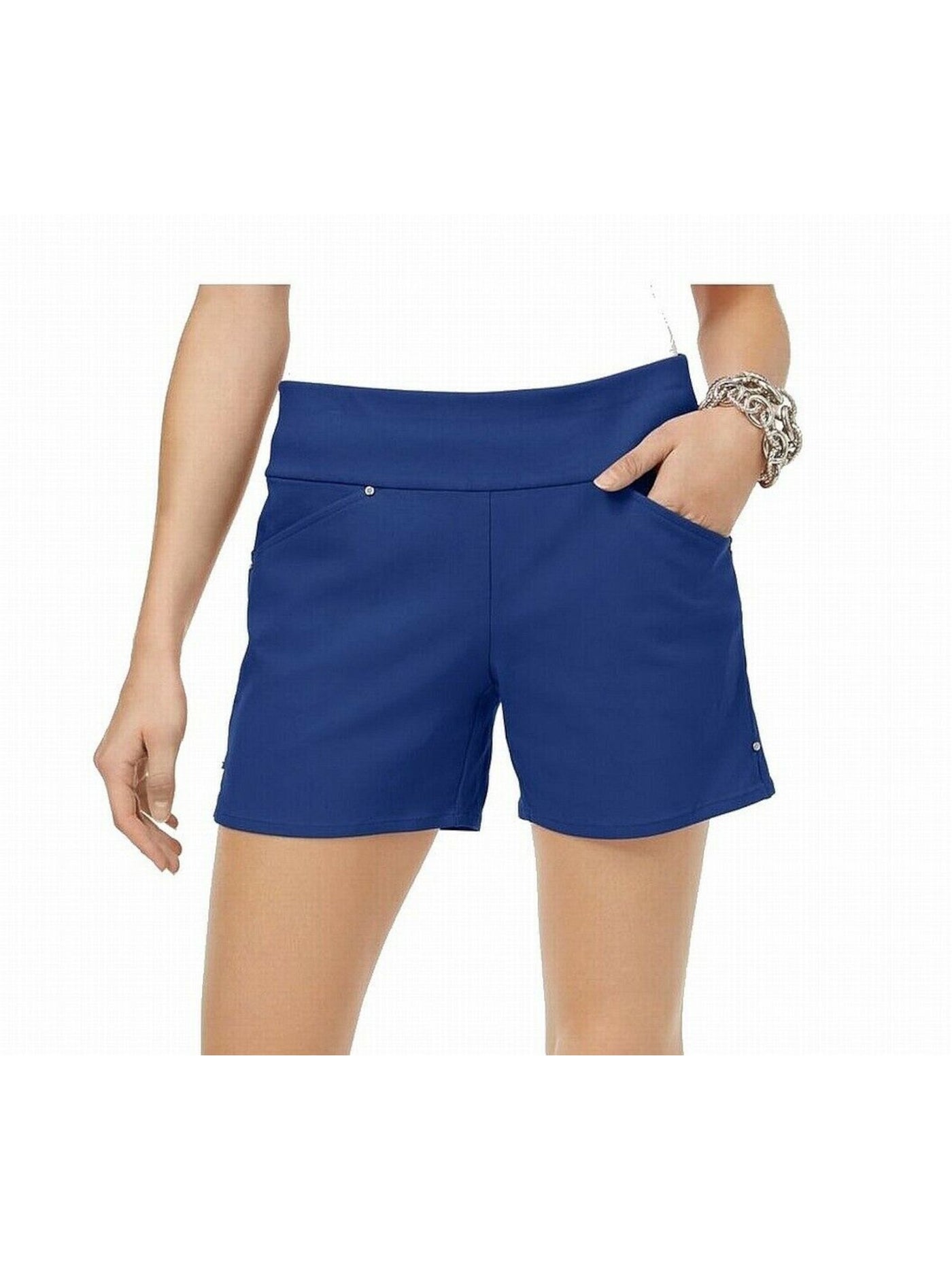 INC Womens Blue Pocketed Shorts 4