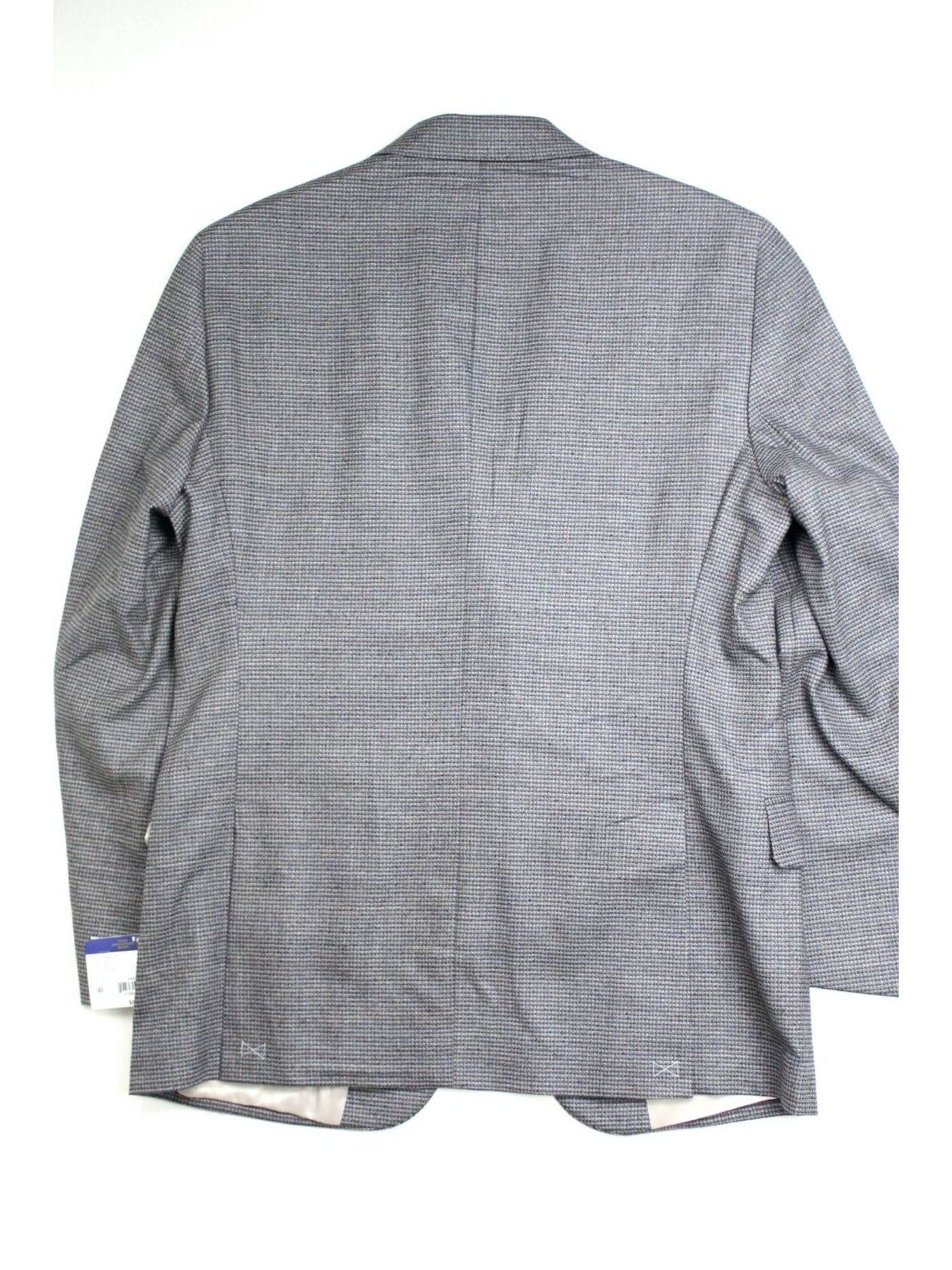 HART SCHAFFNER MARX Mens Gray Single Breasted, Check Stretch Blazer Jacket 40 Short