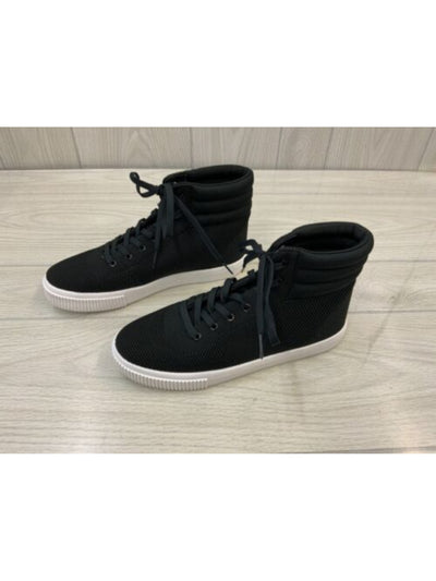 SPLENDID Womens Black Knit Comfort Leona Round Toe Platform Lace-Up Athletic Sneakers Shoes 8.5 M