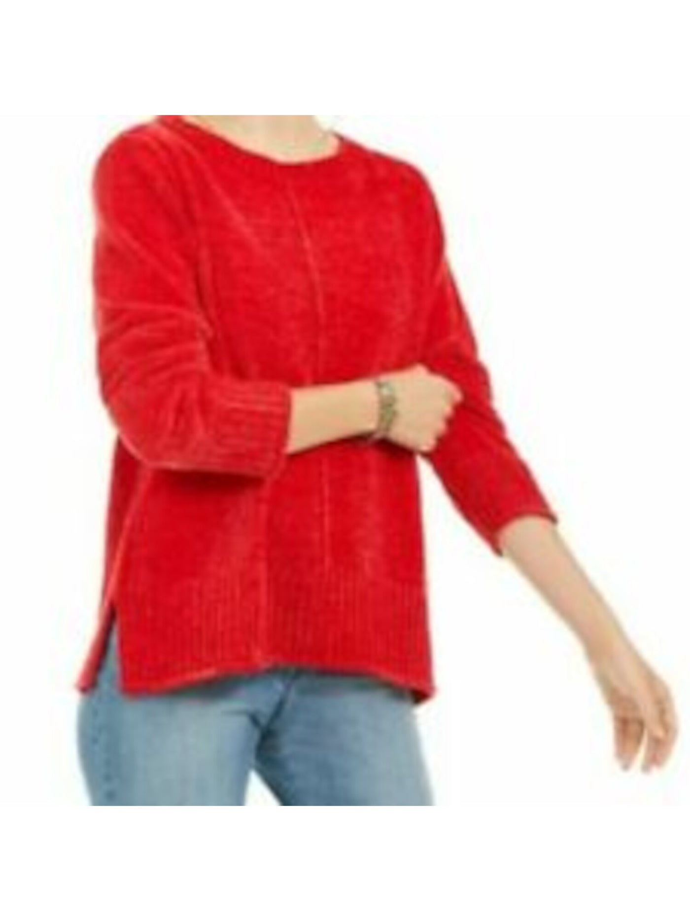 STYLE & COMPANY Womens Red Long Sleeve Crew Neck Sweater XL