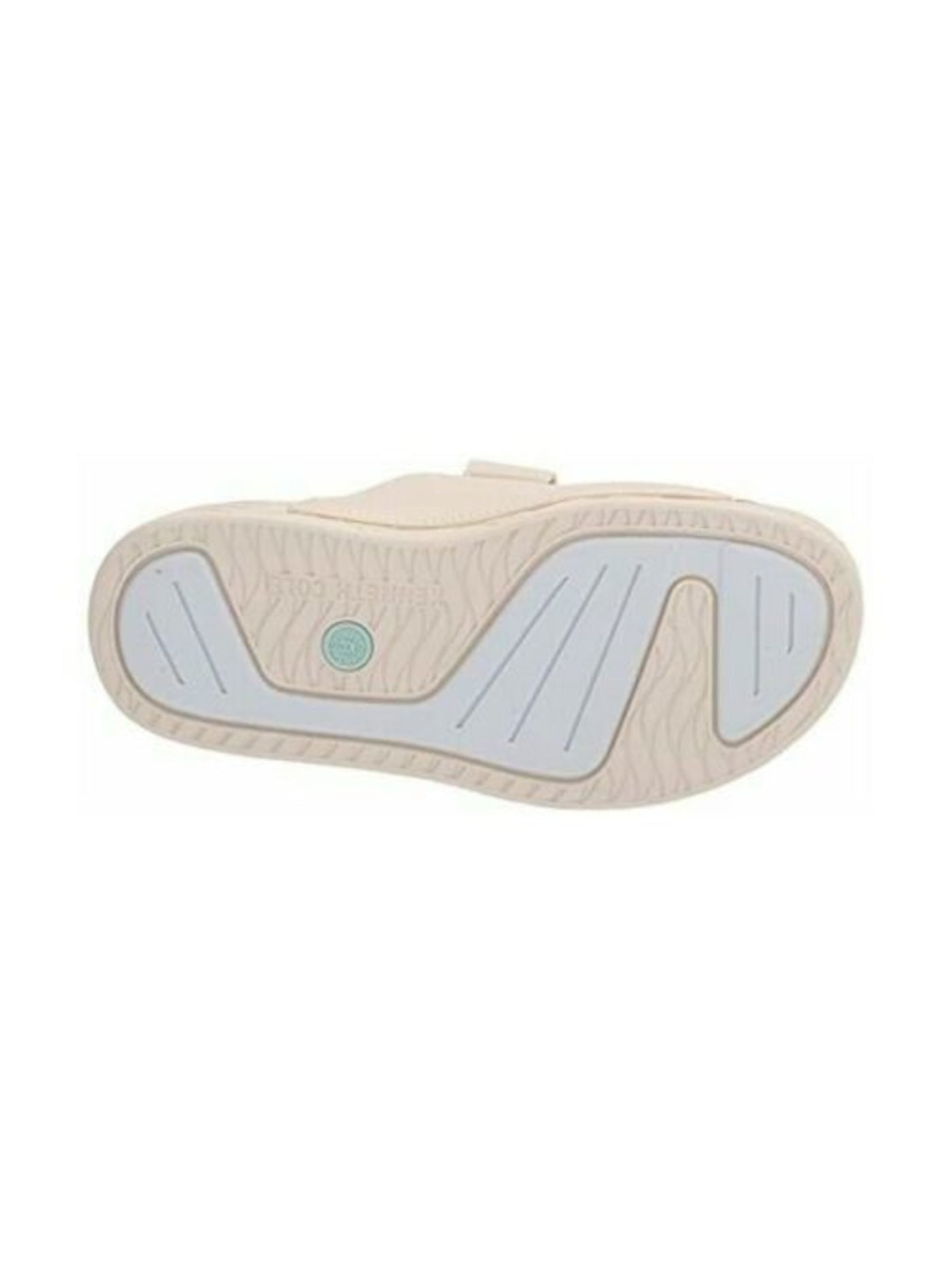 KENNETH COLE Womens Ivory Engraved Adjustable Strap Comfort Nova Round Toe Platform Slip On Slide Sandals Shoes M