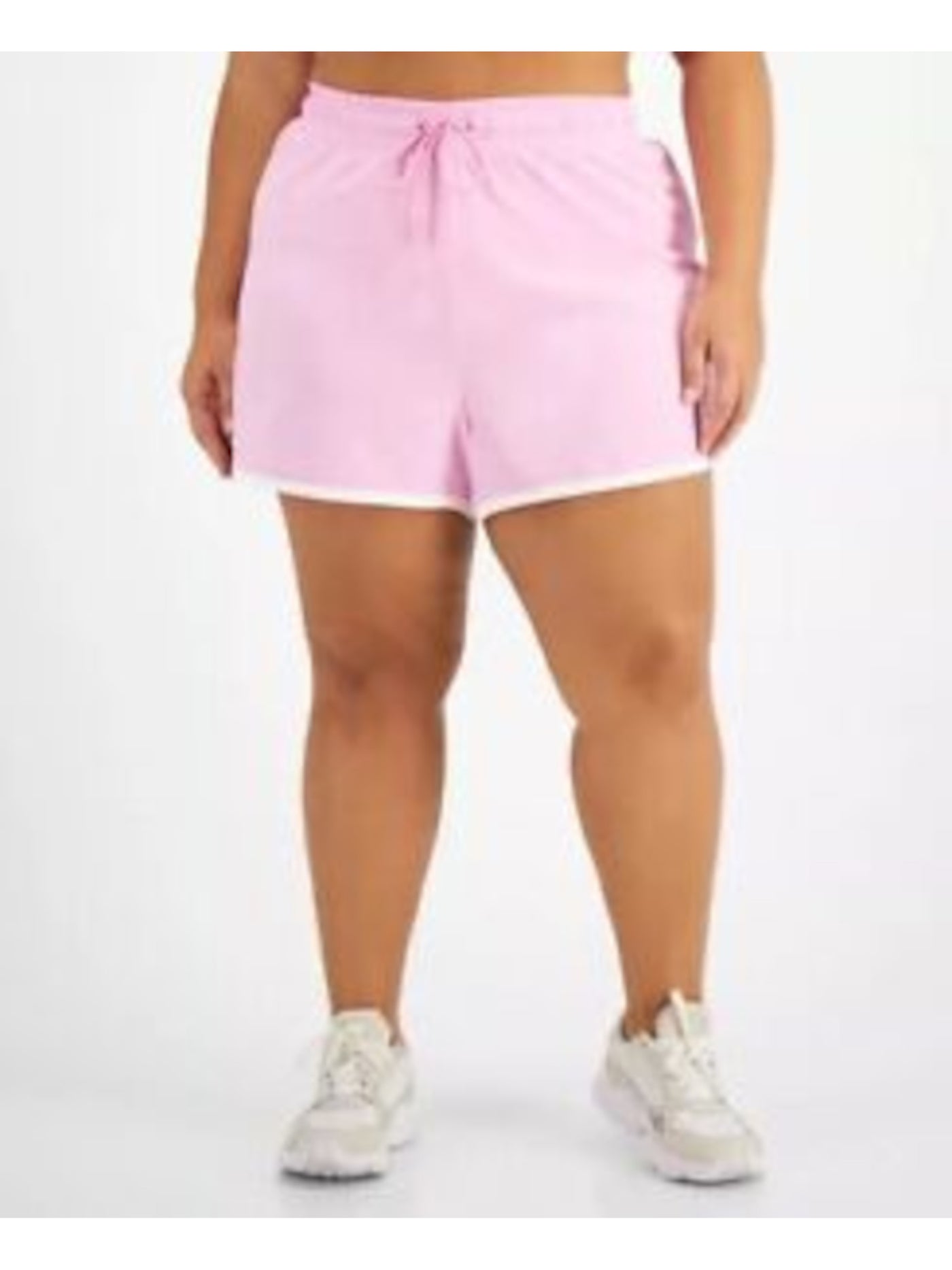 IDEOLOGY Womens Pink Lined Elastic Waist Running High Waist Shorts Plus 3X