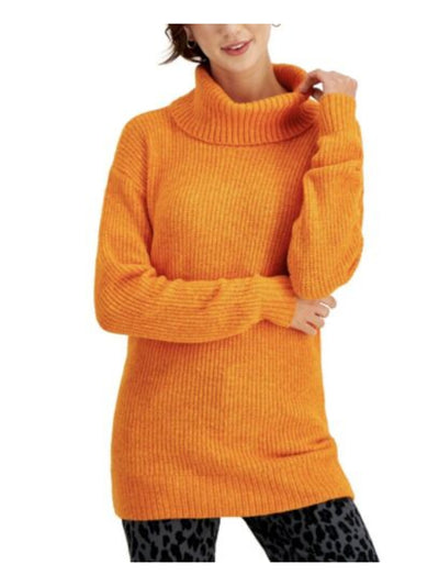 STYLE & COMPANY Womens Knit Ribbed Pull Over Style Stretch Long Sleeve Cowl Neck Wear To Work Sweater