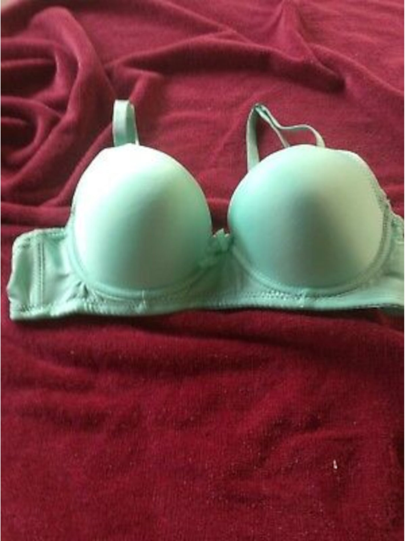 MAMIA Intimates Green Bow Detail Full Coverage Bra 34C