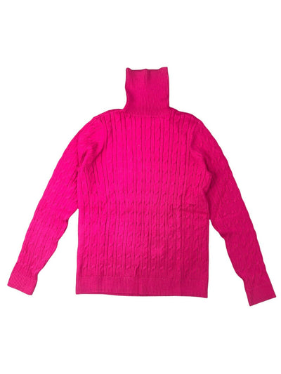 CHARTER CLUB Womens Pink Long Sleeve Turtle Neck Sweater L