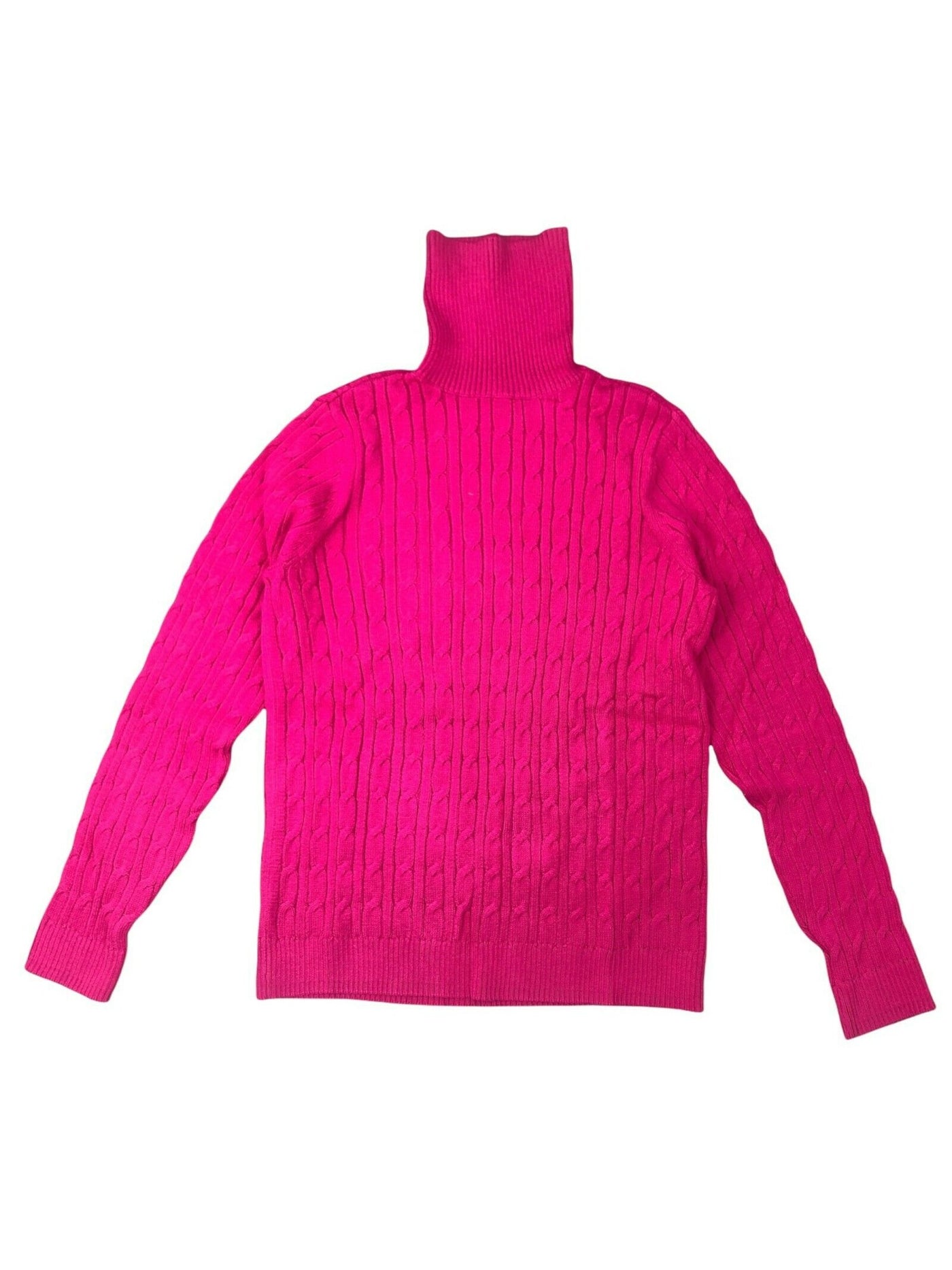 CHARTER CLUB Womens Pink Long Sleeve Turtle Neck Sweater L