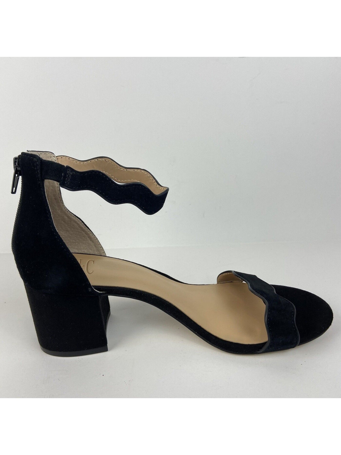 Inc scalloped block on sale heel