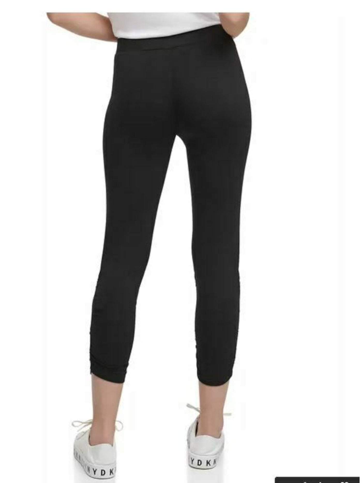 DKNY Womens Ruched Cropped Leggings