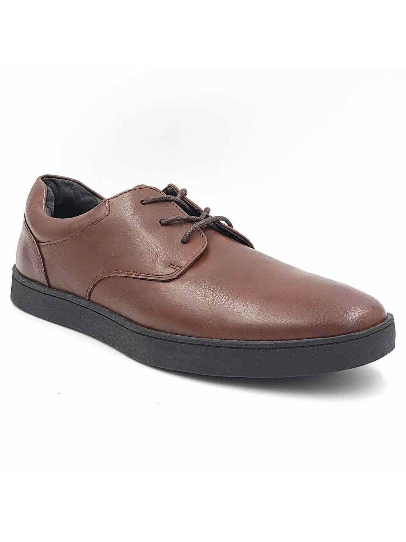 ALFANI Mens Brown Cushioned Comfort Elston Almond Toe Platform Lace-Up Oxford Shoes 10 M
