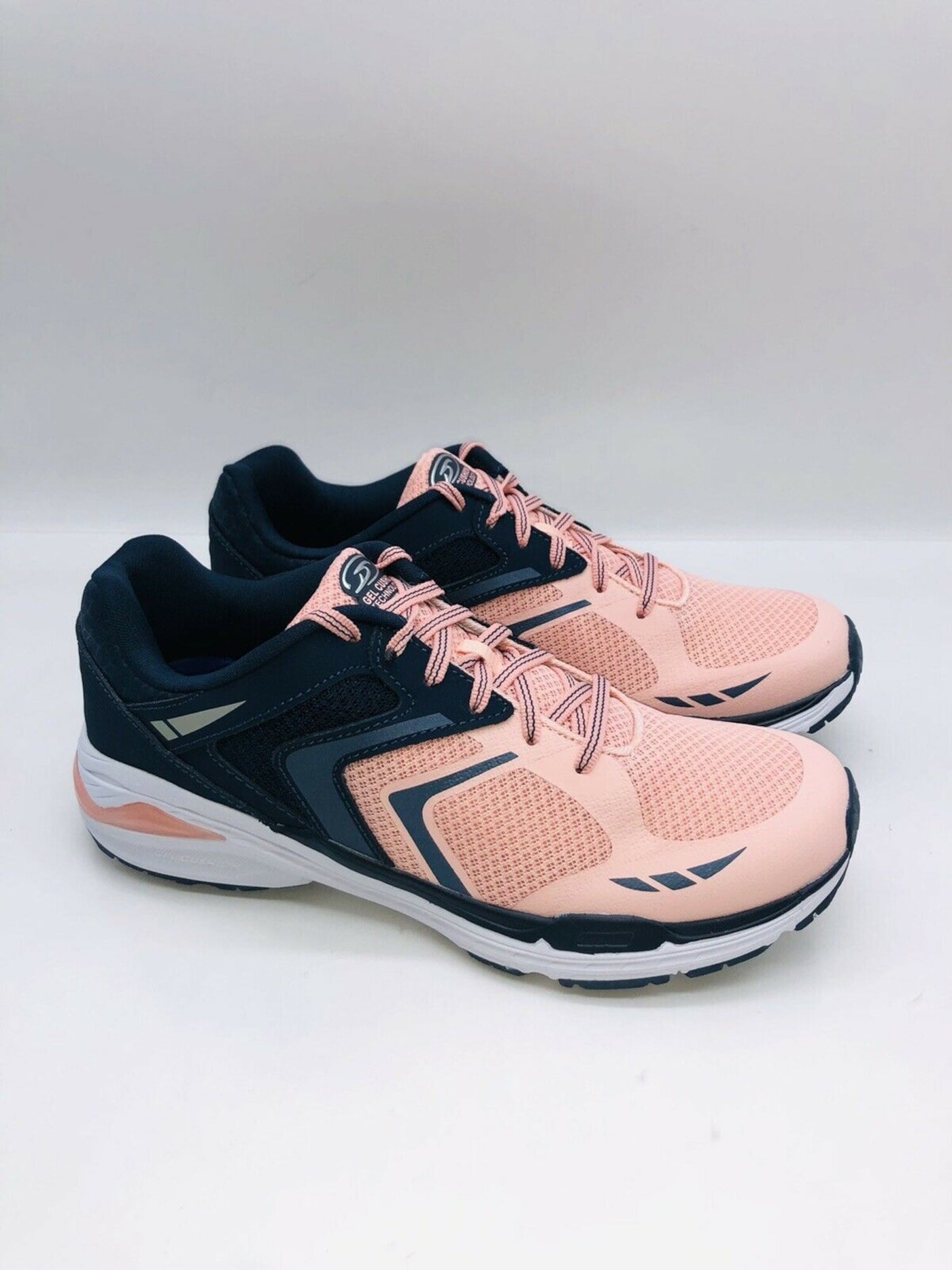 DR SCHOLLS Womens Pink Mixed Media Padded Traction Sole Cushioned Breathable Blitz Round Toe Lace-Up Leather Athletic Sneakers 7 M