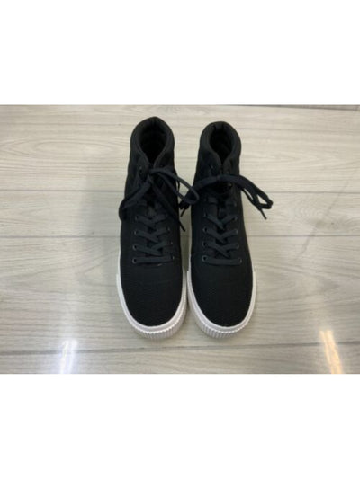 SPLENDID Womens Black Knit Comfort Leona Round Toe Platform Lace-Up Athletic Sneakers Shoes 8 M
