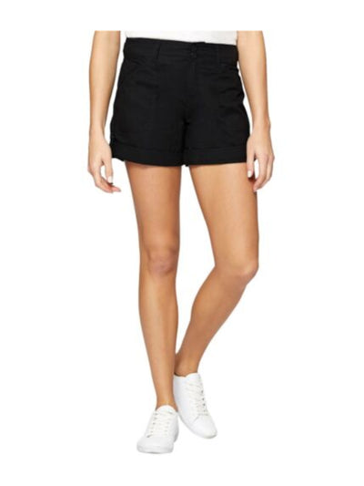 SANCTUARY Womens Black Cuffed Shorts 24