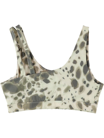N:PHILANTHROPY Intimates Green Left Side Double Straps Sports Bra S