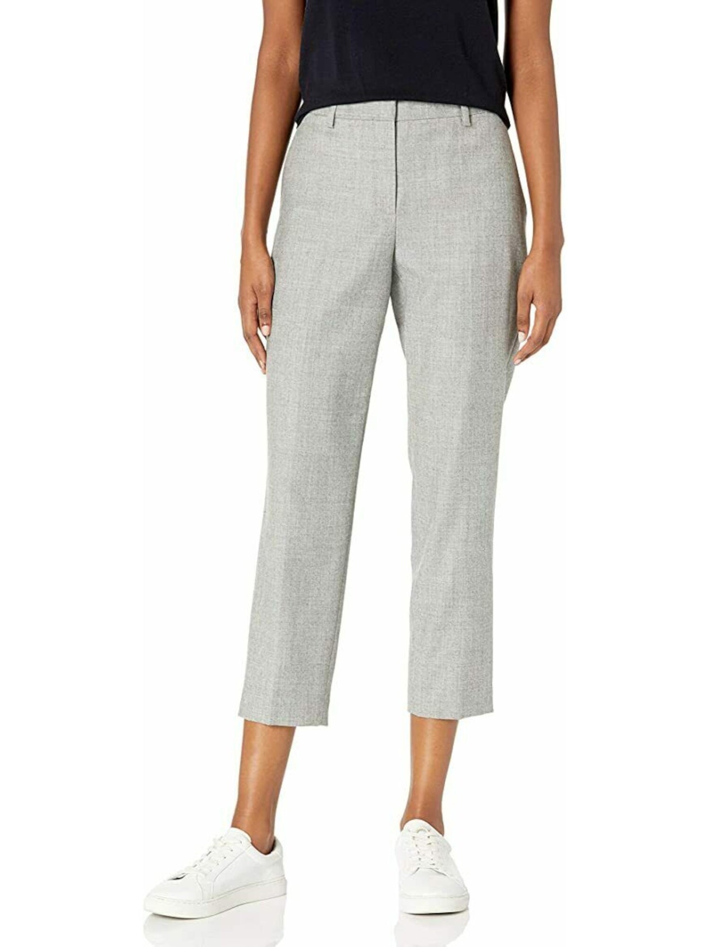 THEORY Womens Gray Cropped Pants 8