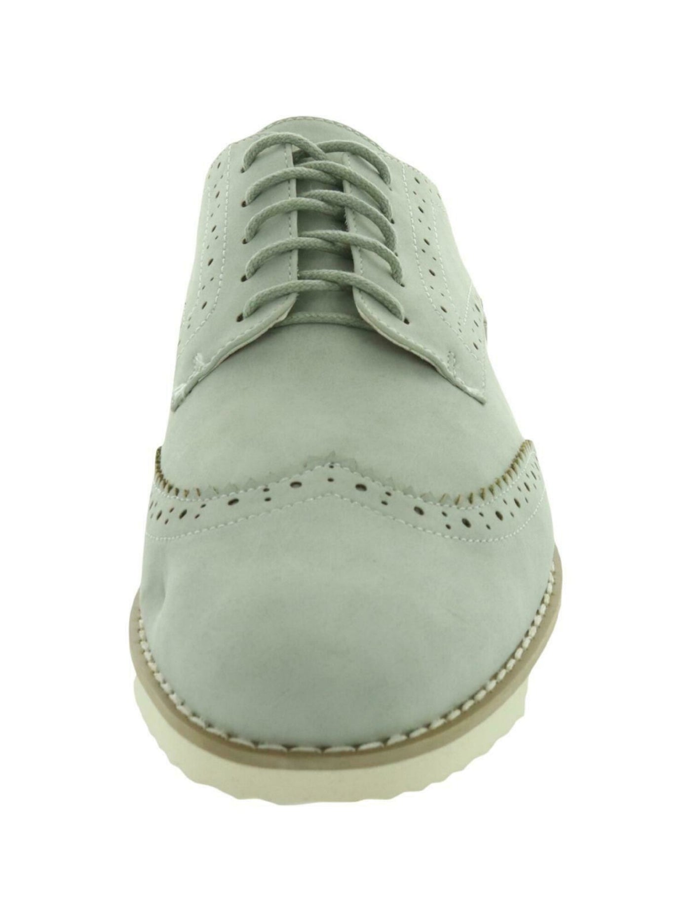 JOURNEE COLLECTION Womens Gray Wingtip Detail Cushioned Sissy Almond Toe Lace-Up Loafers Shoes 6