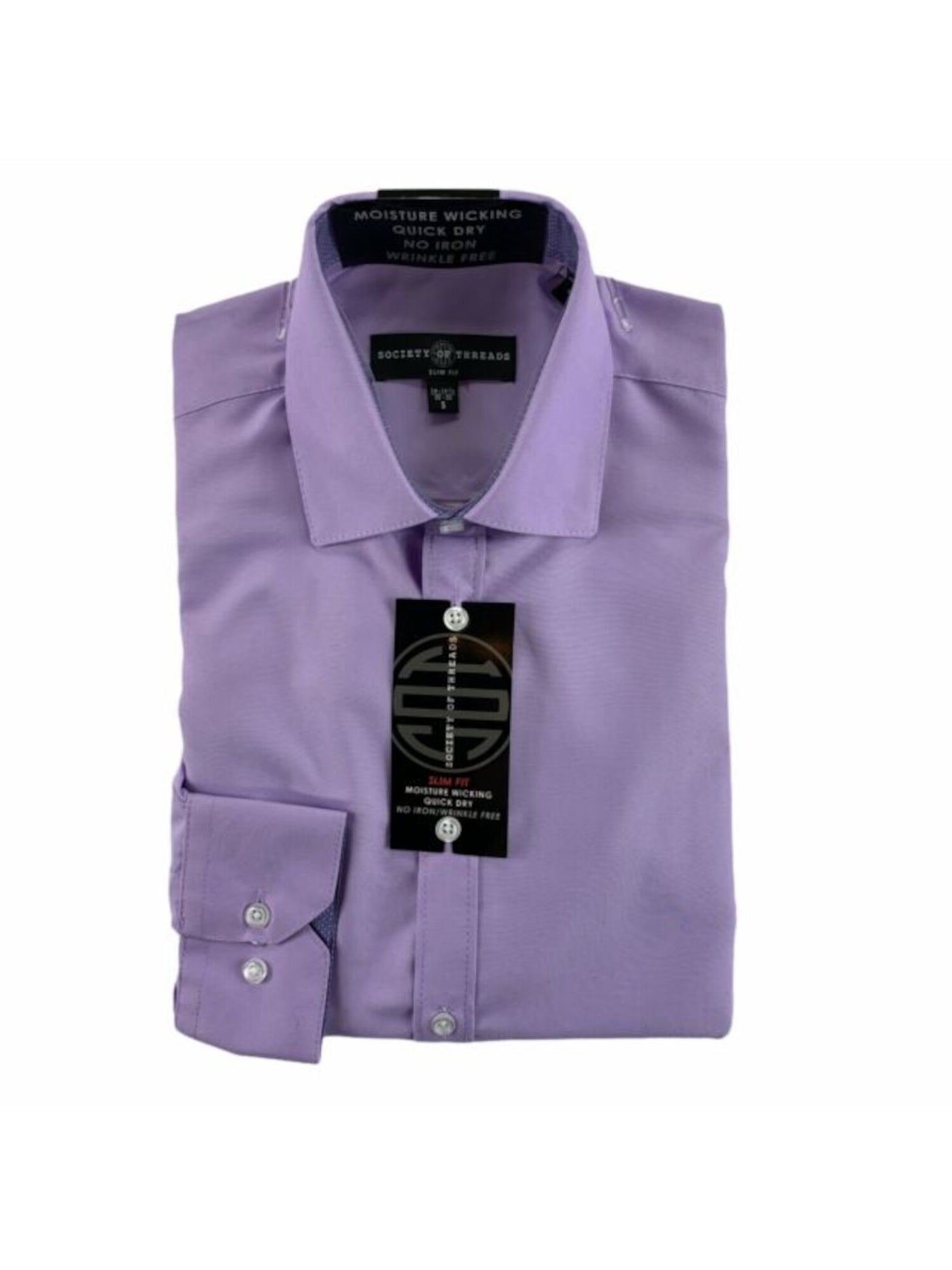 SOCIETY OF THREADS Womens Purple Work Dress Shirt XXL