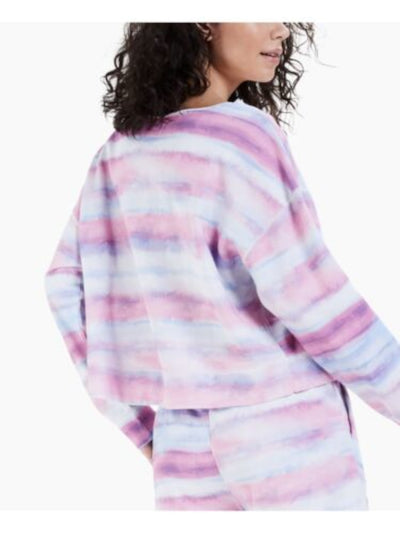 JENNI Intimates White Striped Sleep Shirt Pajama Top XL