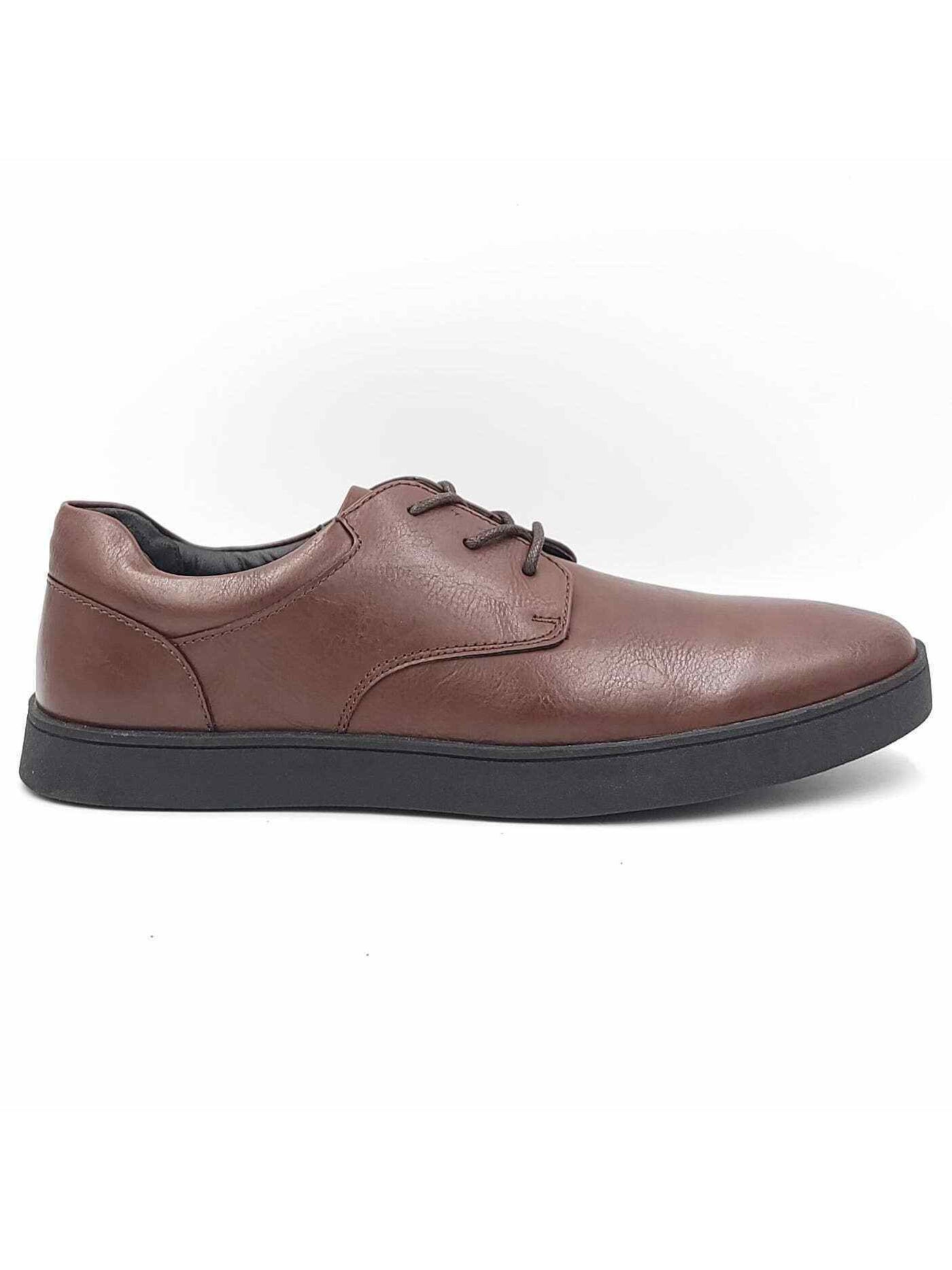 ALFANI Mens Brown Cushioned Comfort Elston Almond Toe Platform Lace-Up Oxford Shoes 9 M