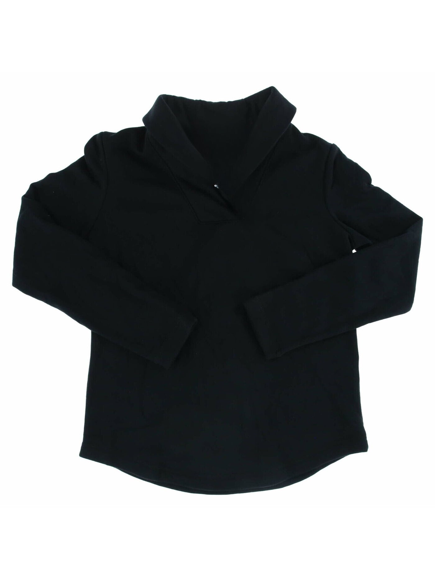 KAREN SCOTT SPORT Womens Black Fleece Long Sleeve Shawl Collar Top M