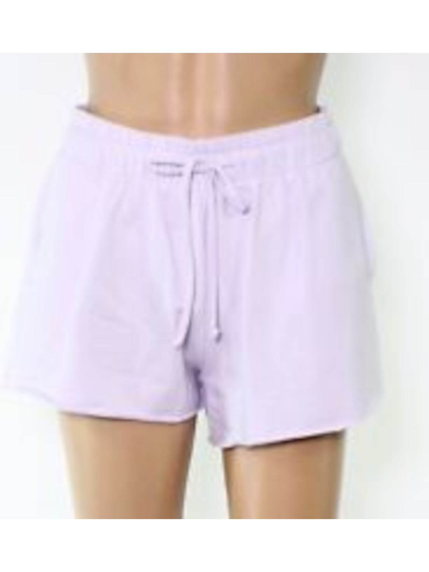 BAM BY BETSY & ADAM Womens Purple Stretch Tie Raw-hem Drawstring-waist Lounge Shorts S